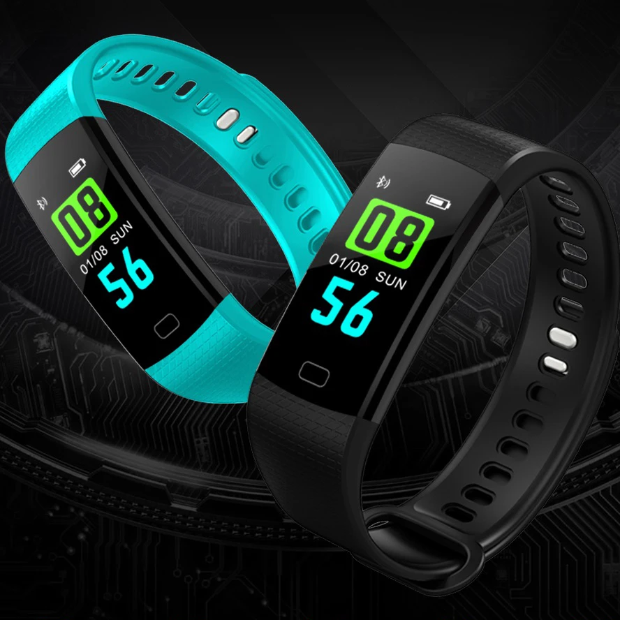 Смарт-браслет Y5C с шагомером Bluetooth Смарт-часы для мужчин и женщин пульсометр