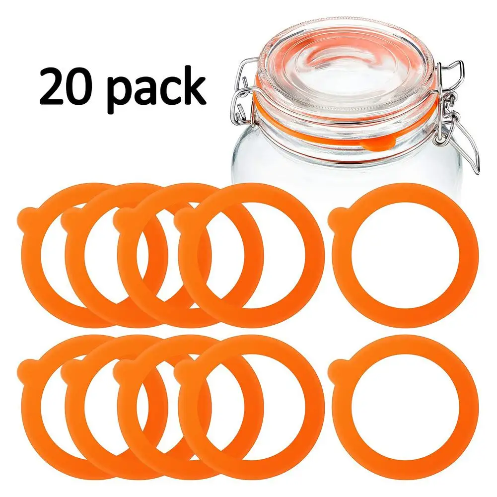 20 шт. силиконовые герметичные резиновые кольца для крышек банок - купить по