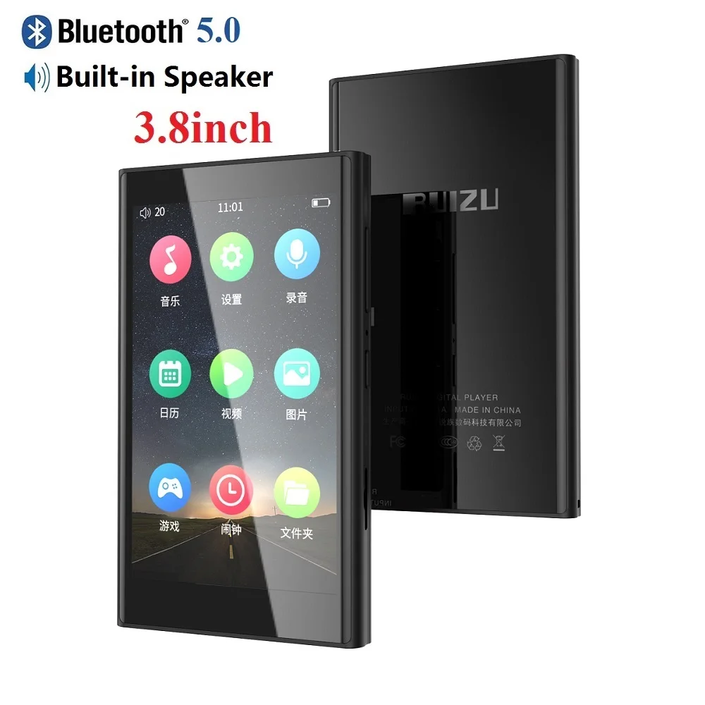 Металлический MP4-плеер RUIZU H10 Bluetooth 5 0 встроенный динамик сенсорный экран 3 8 дюйма