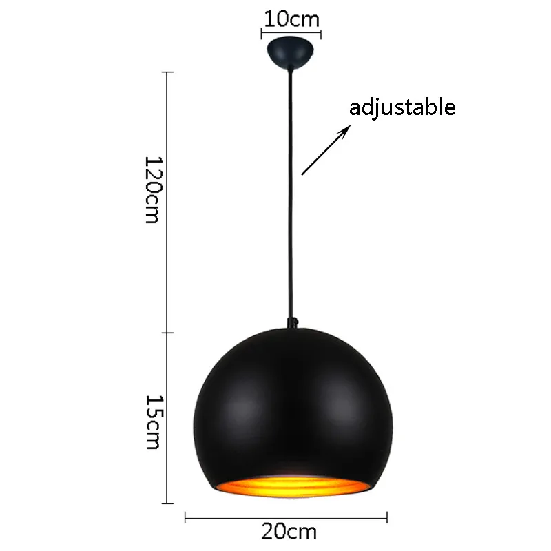 

Pendant Lights Nordic Ball Pendant Lamp Simple Single Head Aluminum For Restaurant Bar Dance Room Lighting Suspension Luminaire