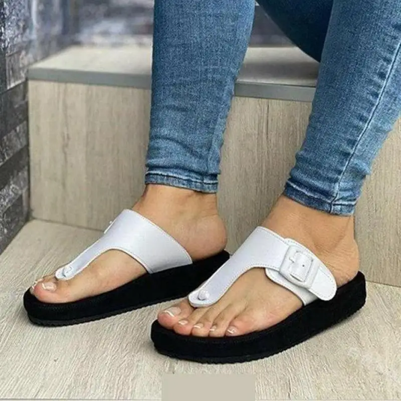 

New Women Wedges Sandals Summer Casual Slip On Platform Flip Flops Peep Toe 2021 Ytmtloy House Slippers Zapatillas Mujer Casa