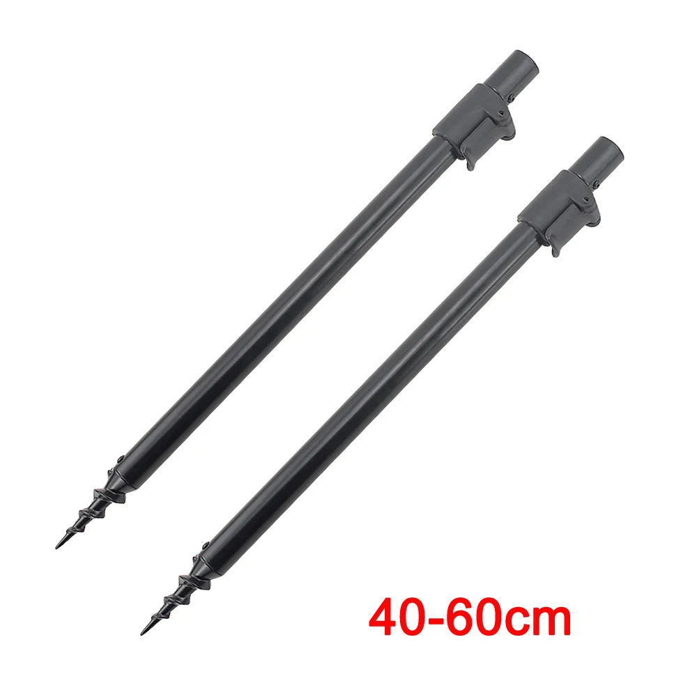 40-60cm 2 x Карповые рыболовные палочки для ловли карпа, алюминиевый шток Pod, поддерживающие рыболовные аксессуары - Цвет: 40-60cm