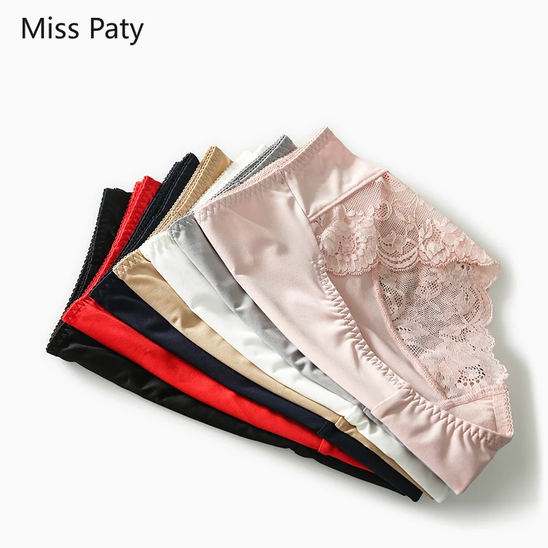 3 шт./лот качественные сексуальные женские трусики кружевное Шелковое Розовое