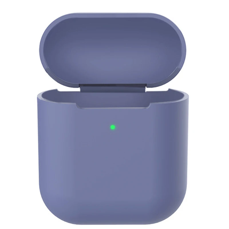 Чехол для наушников для Apple Airpods 2 из мягкого силикона и ТПУ, беспроводной Чехол для наушников с Bluetooth, ультратонкий противоударный защитный чехол для наушников - Цвет: Blue