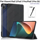 Чехол для Xiaomi Mi Pad 5, 11 дюймов, складная подставка из искусственной кожи, защитный чехол для планшета Xiaomi Mi Pad 5 Pro, чехол для Mipad 5 pro