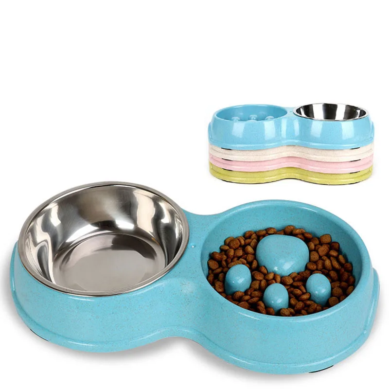 

Новинка, портативная Миска Для Кормления Собаки, пищевая миска для щенка, медленная подача, миска для овощей, для предотвращения ожирения, т...