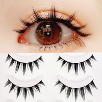 new 5 pairs eyelashes cos dance performance eyelash handmade acrylic cross eyelash female japanese 3d natural lashes