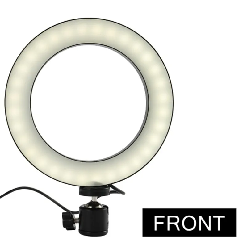 Светодиодный кольцевой светильник для селфи фотосъемки со штативом с