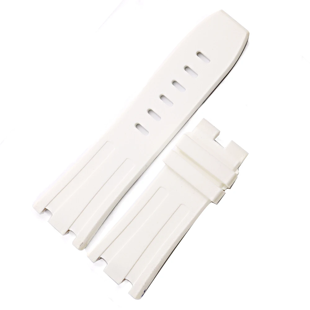 CARLYWET 28mm Wholesale Waterproof Silicone Rubber Replacement Wrist Watchband Strap Belt With Buckle For ROYAL OAK OFFSHORE