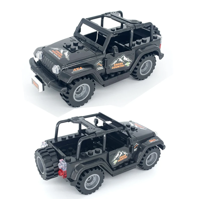 

Speed Champions Creative Racing Sports Car Jeeped Wranglers Classic Building Blocks Off-Road Vehicle Figures MOC Bricks Kids Toy
