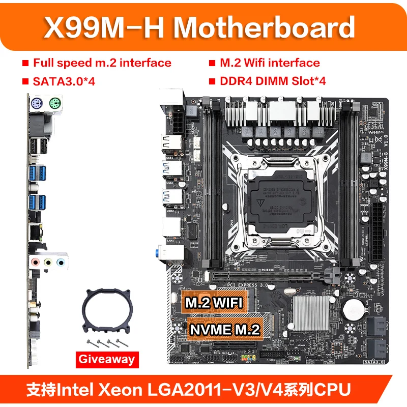 Preise X99 Motherboard Set Mit Xeon E5 2620 V3 LGA2011-3 CPU 2 Stücke X 8GB = 16GB 2133MHz DDR4 Speicher M-ATX NVME M.2 Wifi