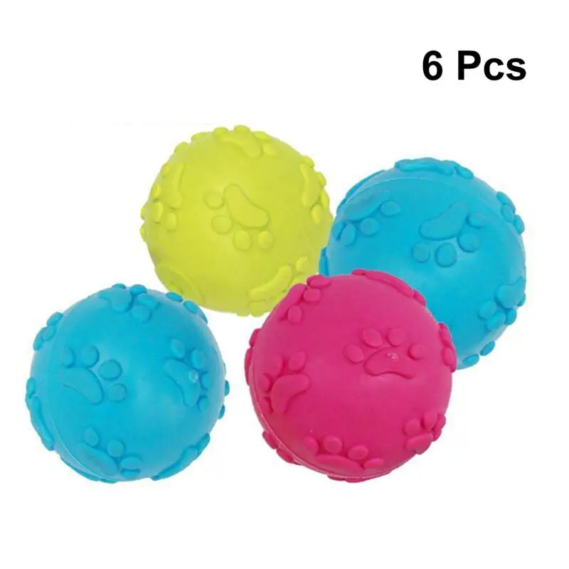 6 шт. жевательные игрушки мячики|Игрушки для собак| |