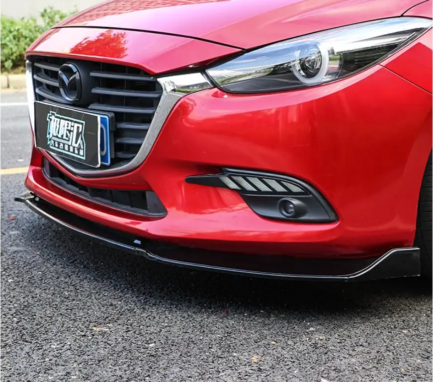 3 шт./компл. ABS/углеродное волокно автомобильные передние разветвители для