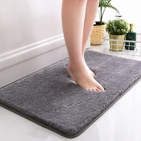 non slip shaggy bath mat water absorbent ultra soft velvet washable tub rugs for bathroom household door kitchen bedroom carpets
