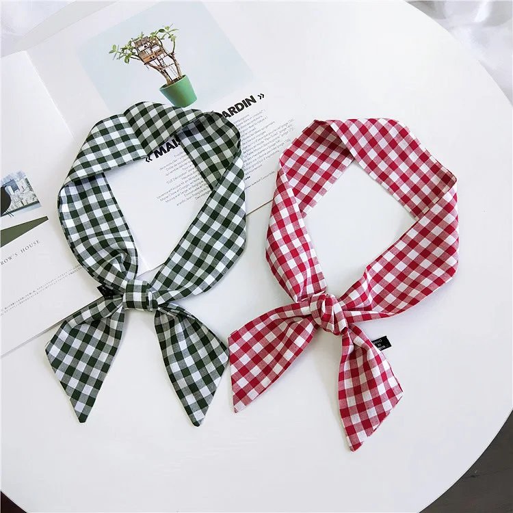 Новинка 2019 Модный классический маленький шарф из хлопка и льна женский сумка для