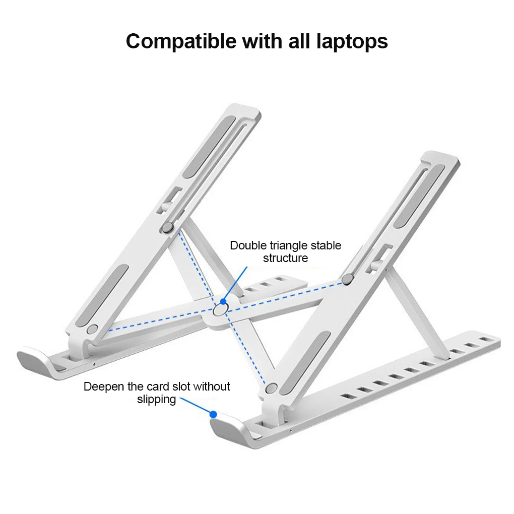 

Foldable Laptop Stand Adjustable Notebook Stand Portable Laptop Holder Tablet Stand Computer Support For MacBook Air Pro ipad