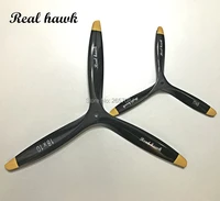 3 blade 20x620x820x1020x12 ccw or cw black wooden propeller high quality for scale rc gas airplane model rc parts