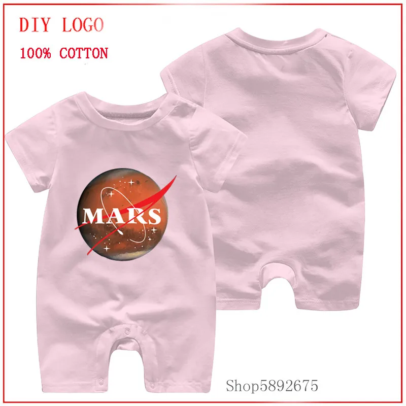 2020 fashion design SpaceX The Race to Mars Occupy printed romper Summer Baby Newborn Clothes Toddler Jumpsuit One-Pieces |