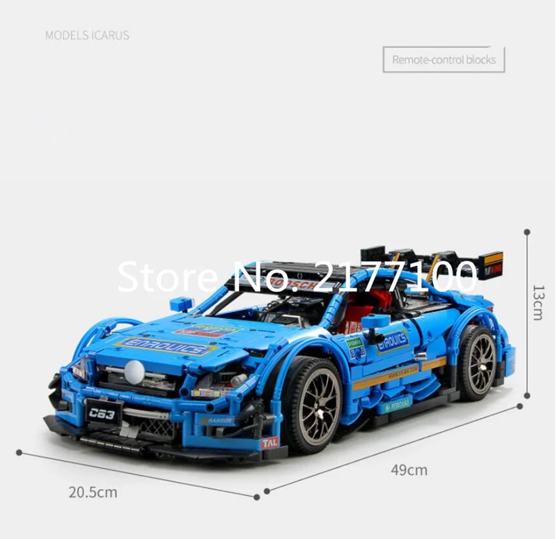 Новинка 13067, серия Technic, модель C63 Coupe, строительные блоки, классический MOC-6687, RC гоночный автомобиль, игрушки для детей