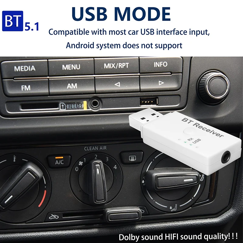 E6 USB Bluetooth Receiver Adapter Wireless o Car Kit Music for Home/Car Stereo Sound System | Компьютеры и офис