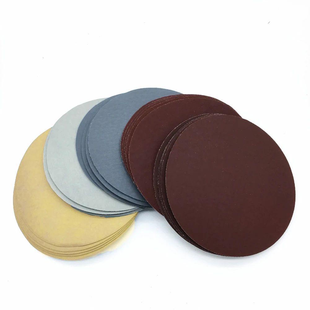 

60Pcs 5Inch Sanding Disc Orbital Sand Paper 1000 1500 2000 3000 5000 7000 Grit Sander Sheet 2020 New Polishing Sandpapers