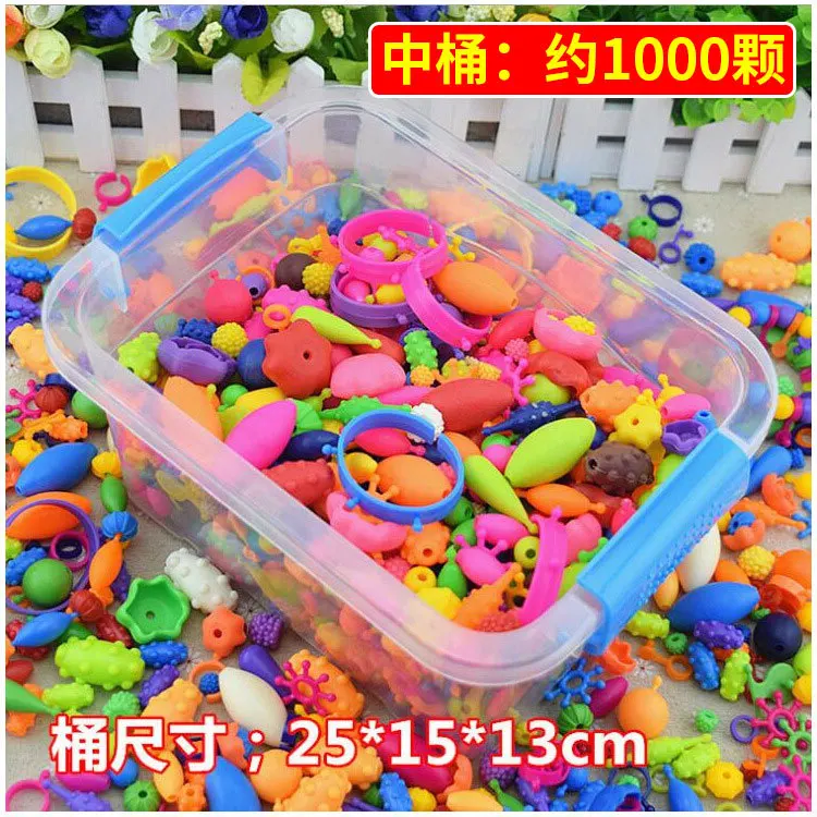 1000 шт. набор бусин для изготовления ожерелья браслета кольца | Игрушки и хобби