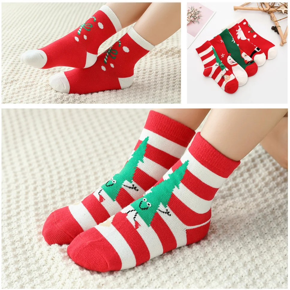 5 пар хлопковые детские носки на весну зиму и осень для маленьких мальчиков