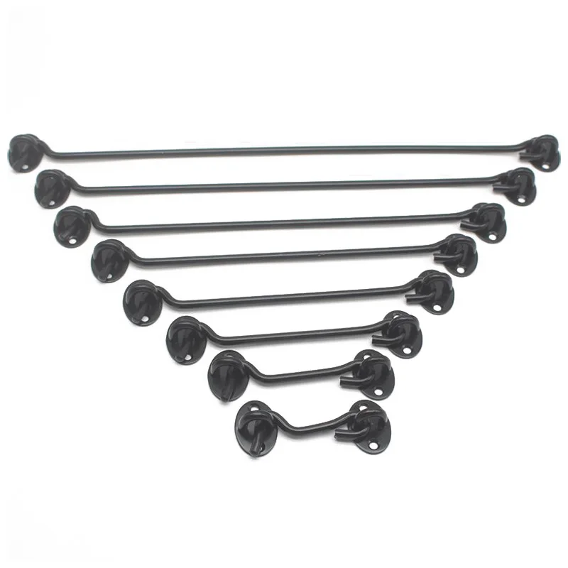 

Barn Door Latch,Heavy Duty Stainless Steel Gate Latch Lock,Cabin Hook Eye Latch Hook with Mounting Screws for Window,Gate,Porch