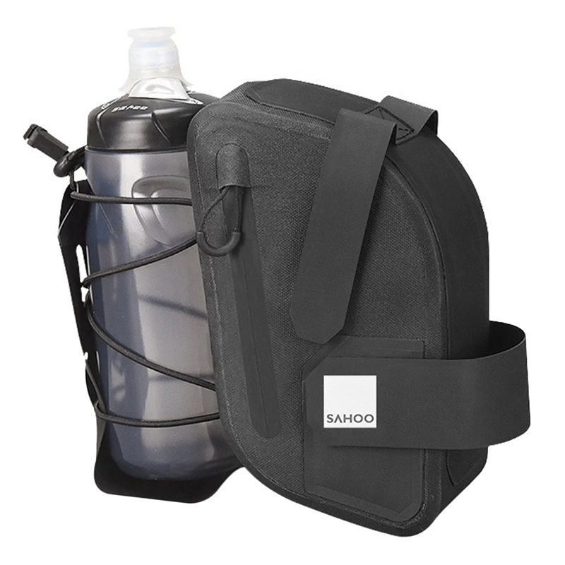 

Sahoo 1.5L Bicycle Saddle Bag with Water Bottle Pocket Waterproof Portable Bike Tail Bag Rear Pack Holder Bike Accessories