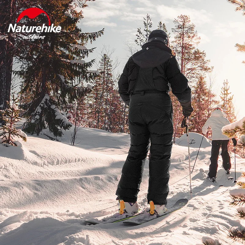 Штаны Naturehike мужские уличные на бретельках утепленные Непродуваемые зимние