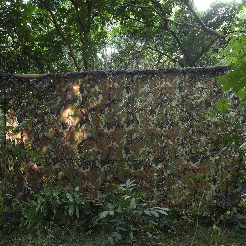 

Military Hunting Camouflage Nets Fire Retardant Bulk Roll Mesh Courtyard Shade Covered Fence Bird Watching Camping Sun Shelter
