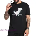 Блестящая футболка интернет-динозавра, забавная компьютерная офлайн-футболка, программирующая офисная футболка с круглым вырезом из 100% хлопка