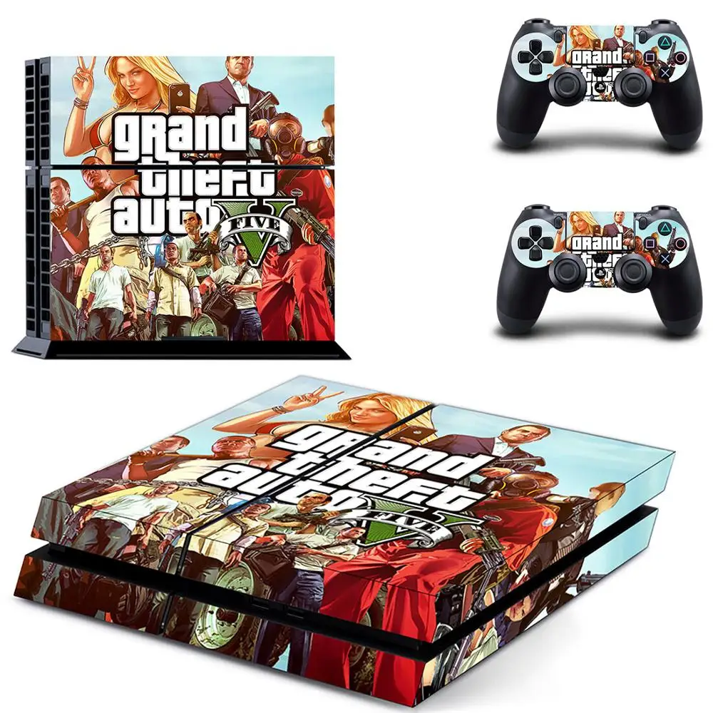 Стикер Grand Theft Auto GTA 5 PS4 стикер Play station 4 Skin PS чехол для PlayStation консоли и контроллера |
