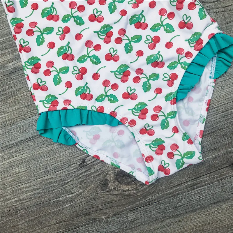 Купальный костюм для девочек 2 6 лет с фруктовым принтом купальный мультяшным