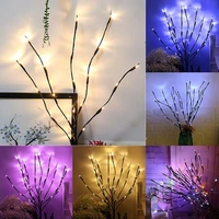 led willow simulation tree branch night lamp string lights battery operated 20 bulbs decorations christmas bedroom indoor