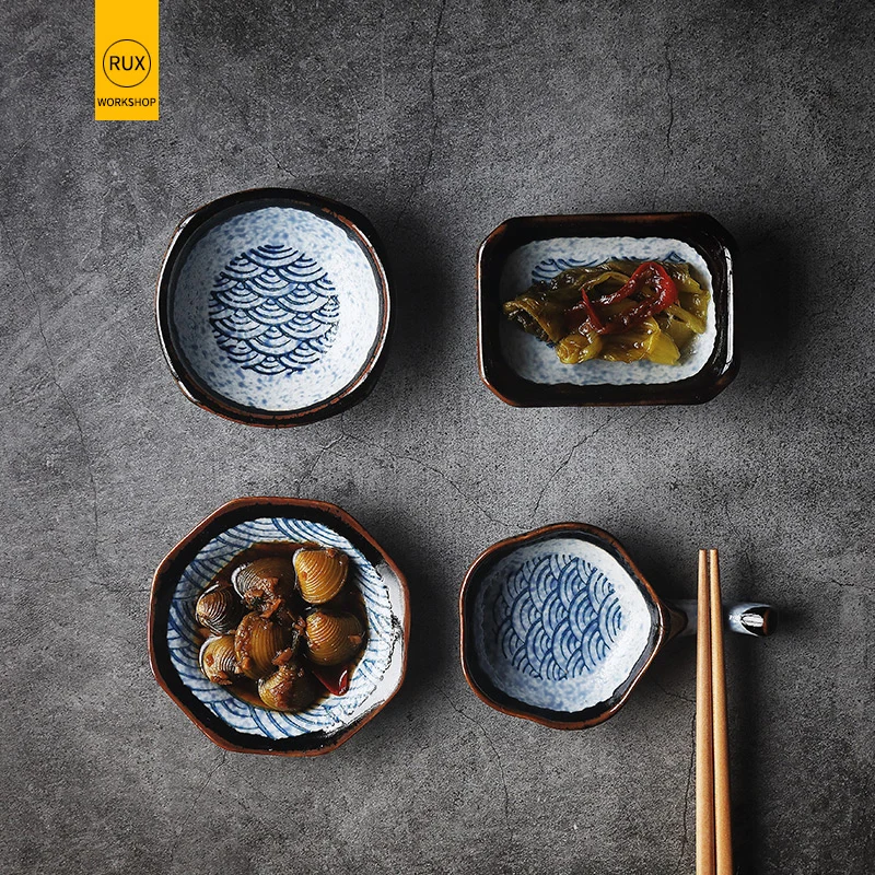 Мастерская RUX 1 шт. приправа для соуса в японском стиле ретро маленькая тарелка