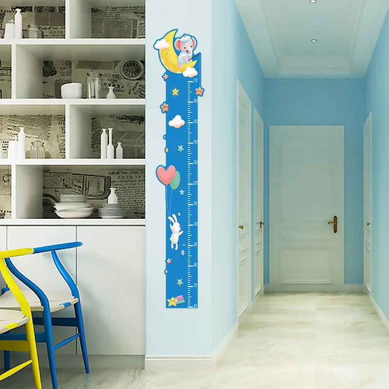 Новинка Мультяшные животные Лев обезьяна Сова слон измеритель роста Настенная