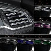 car stickers car air outlet decoration strips personalized air conditioning vents diamond studded strips general models