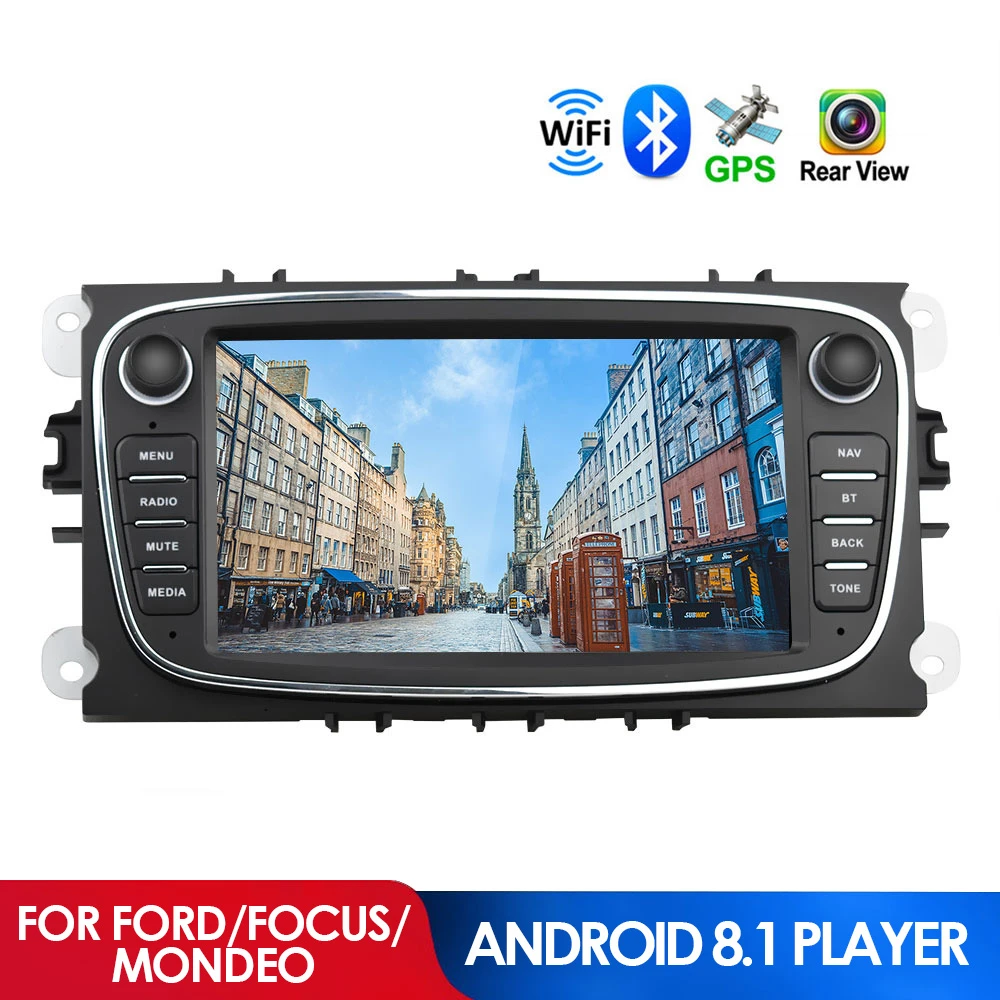 Android 8 1 gps Автомагнитола 2 Din Автомобильный мультимедийный плеер 7 0 "аудио