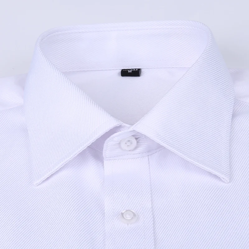 

Cuff Men Dress French Shirt 2021 New White Long Sleeve Casual Buttons Shirt Male Brand Shirts Regular Fit Cufflinks Included 6XL
