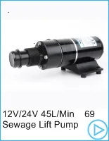 FL-40 FL-44 12V 24V DC мотор шестерни низкой Давление 40PSI 2.8Bar подъемник Натяжной канат длиной 25 м электрический мембранный Водяной насос для орошения на колесах автомобильное снабжение