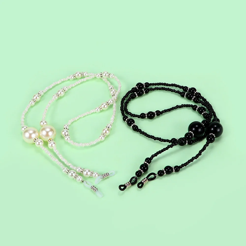 1 шт. мода имитация жемчуга ожерелье солнцезащитный ремешок String очки для чтения