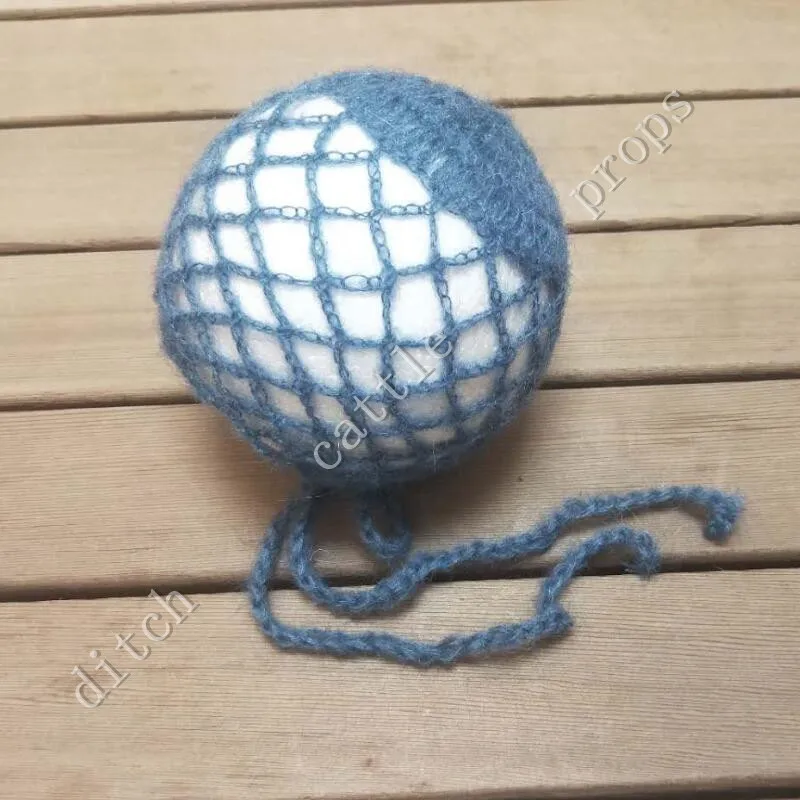 Accesorios de fotograf&iacute;a para reci&eacute;n nacido, gorro de Mohair tejido a mano, gorro de fondo para fotograf&iacute;a-1