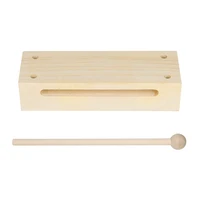 1 set wooden percussion block dual tone musical instrument children musical