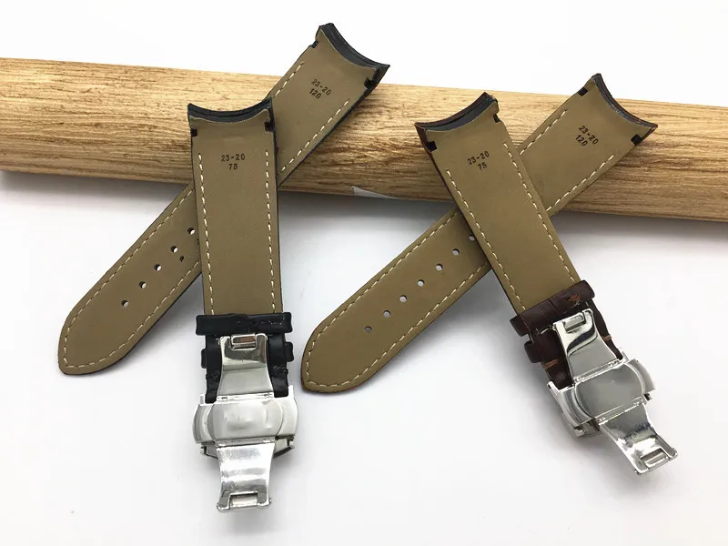 Ремешок ручной работы для часов Tissot T035, ремешок для часов, ремешок из натуральной кожи, изогнутый конец, 22 мм, 23 мм, 24 мм, стальная пряжка, браслет на запястье