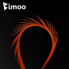 Bimoo 12 шт., 12 цветов, полосатые гусиные биоты, перья, материал для подвязки мушек, Нимфа, лава, мухи, чехол для крыльев хвоста, антенны