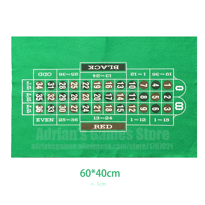 60*40см Russian Roulette Русская рулетка скатерти покер Poker Table Rulet скатерть набор для покера