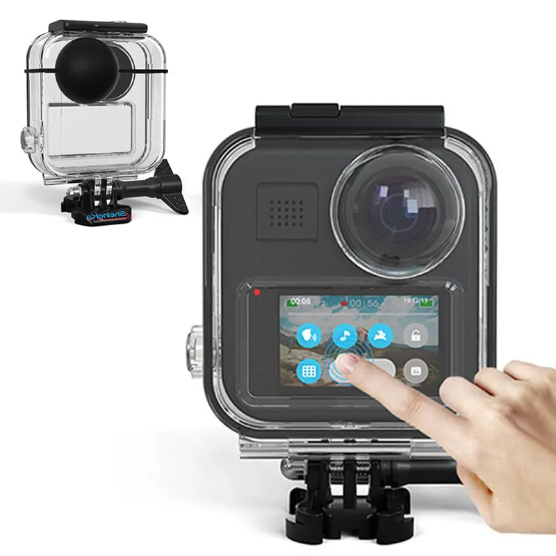 Водонепроницаемый чехол с рамкой для Gopro MAX чехол-накладка сенсорного экрана