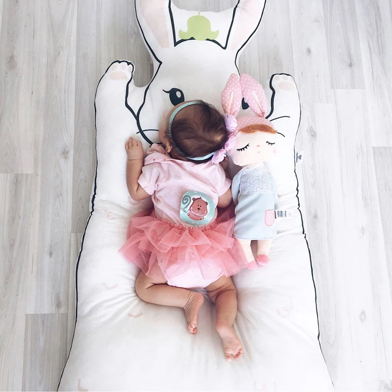 Коврик с кроликом для повседневного использования лазания мягкое одеяло детская