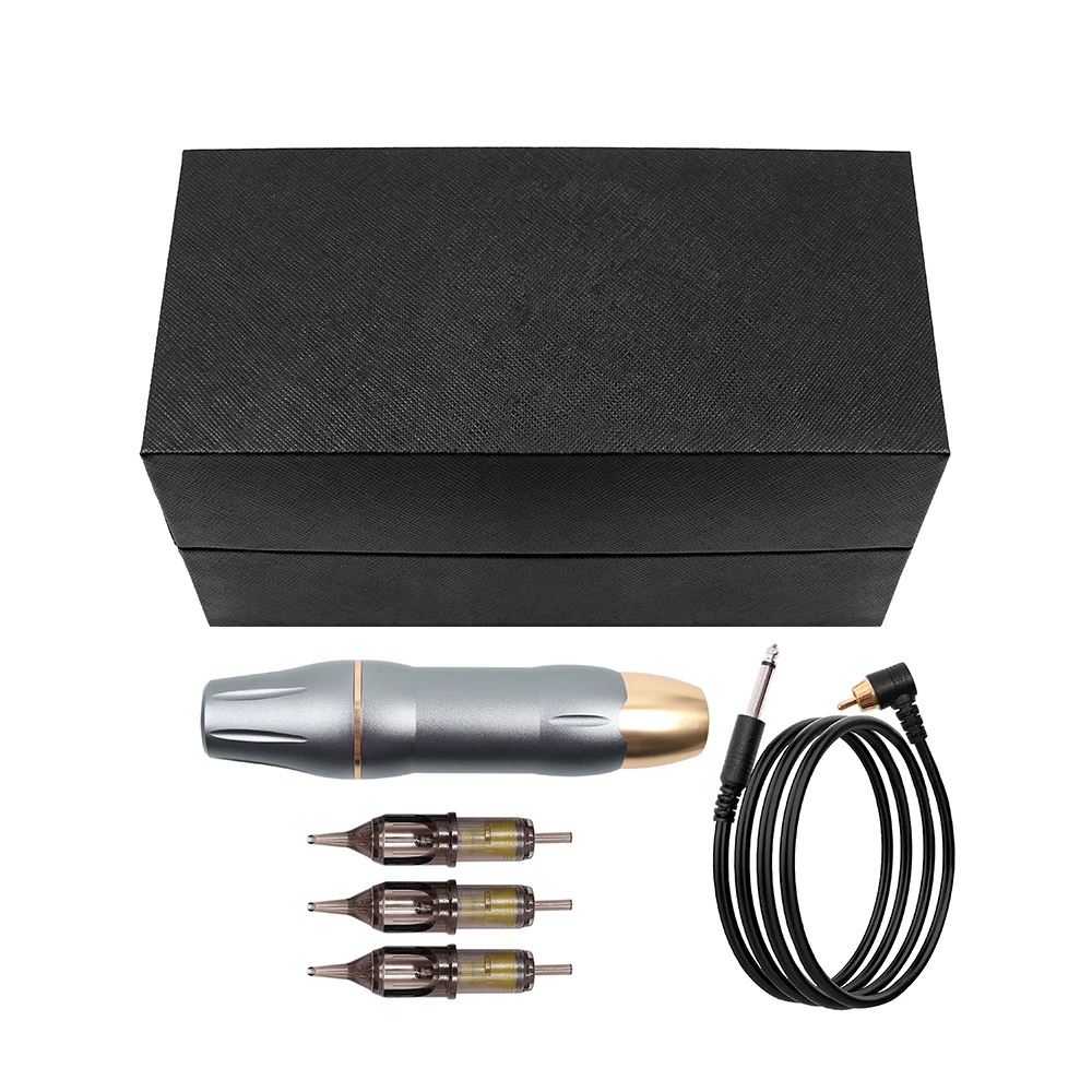 

Rotary Tattoo Machine Pen Permanent Makeup Tattoo Gun Space Aluminum Cartridge Tattoo Equipment Quietly Motor